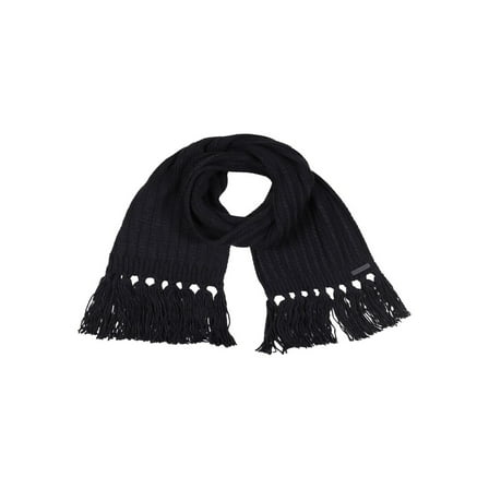 Rebecca Minkoff Women's Ribbed Fringe Scarf Black New with Tags