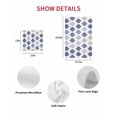 thumbnail image 7 of Grey Purple Moroccan Kitchen Dish Towels for Drying Dishes Set of 2, Retro Bohemia Geometric Pattern Waffle Weave Microfiber Hand Tea Bathroom Towels Quick Dry & Absorbent Towel 12x12, 7 of 7
