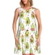 thumbnail image 1 of Disketp Avocado Playing Music para Vestido sin Mangas para Mujeres, Vestidos de Verano para Mujeres, Casual y Holgado para la Playa, 1 of 7