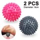 thumbnail image 1 of Paquete de 2 bolas de masaje duras puntiagudas, fascitis plantar, bola masajeadora de dolor muscular Adepaton 220371-3, 1 of 7