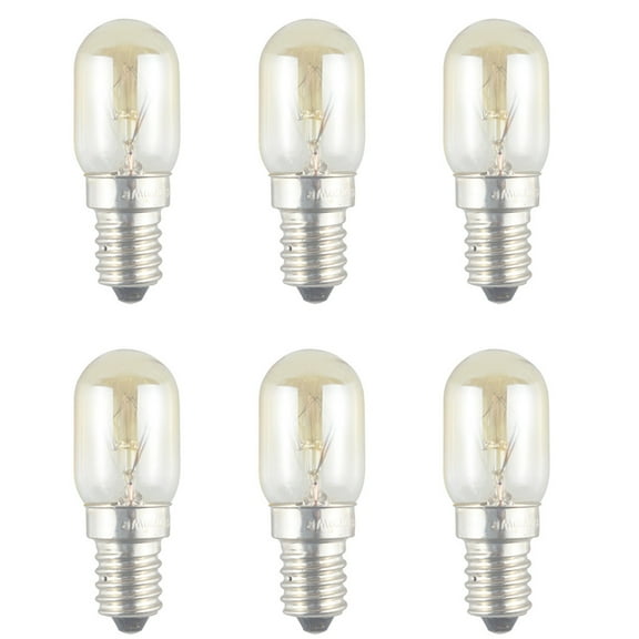 6 Pack Multifuntional Microwave Bulb Microwave Light Bulb Oven Bulb 220V 20W Lamp Efficient Oven Light Suitable for Oven