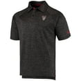 thumbnail image 2 of Men's Colosseum Heathered Black NC State Wolfpack Logo Down Swing Raglan Polo, 2 of 3