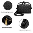 thumbnail image 4 of Bolsos cruzados ZEDIUH bolso pequeño hecho a mano bolso de mano Negro, 4 of 5