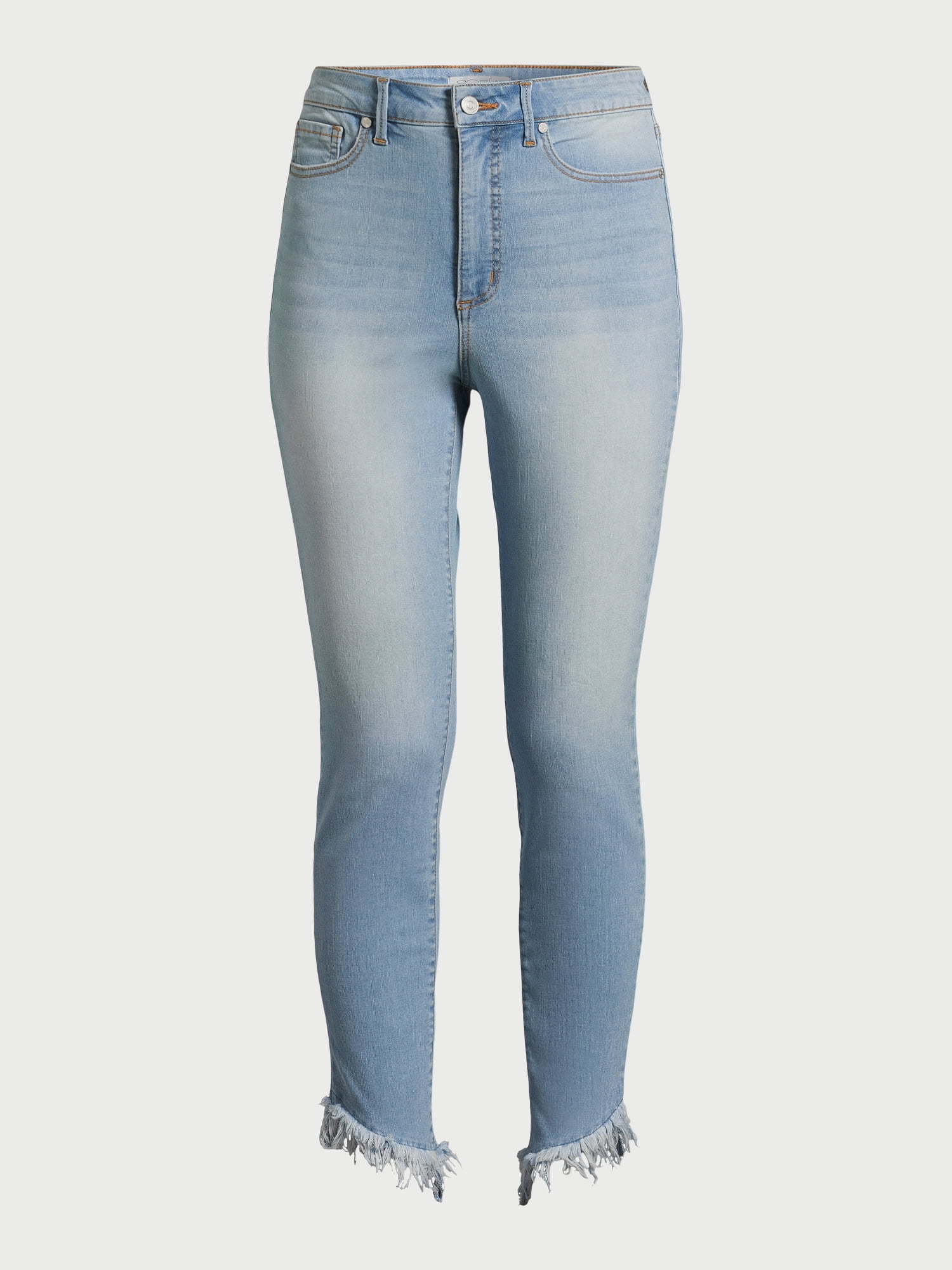 Sofia Jeans Women's Rosa Curvy Skinny High Rise Cha Cha Ankle Jeans, 27" Inseam, Sizes 0-20