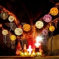 thumbnail image 3 of Halloween DIY Paper Hanging Lanterns - Pumpkin Skull Spider Bat Ghost Decor, 3 of 6