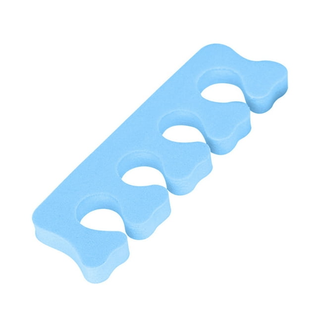 Tignapoo 100 Pcs Blue EVA Sponge Toe Separators - Nail Art Tools for Manicure & Pedicure, Perfect for Home or Salon Use, Comfortable and Practical for Easy Nail Polish Application