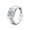 Platinum (adjustable opening), variant on Stylish 925 Silver Couple Ring Set for Men and Women
