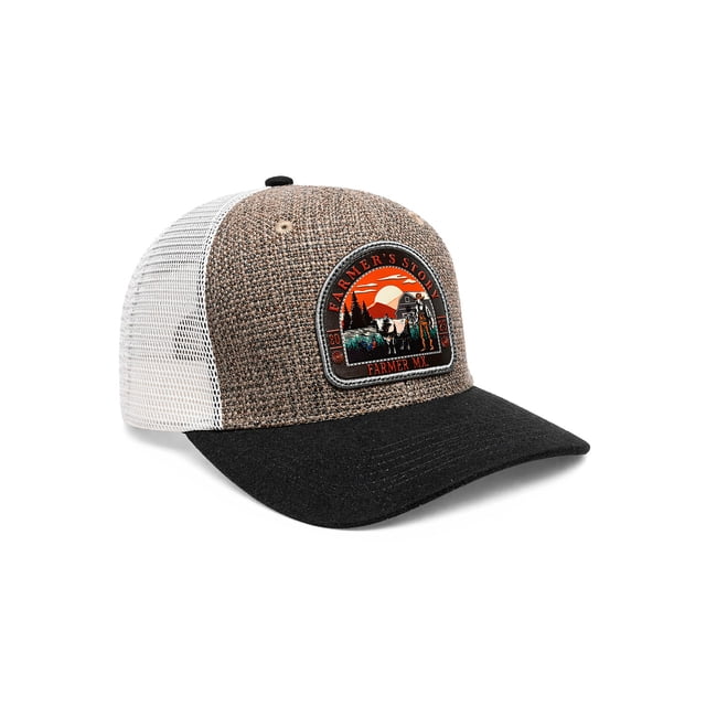 Knite Gorra Vaquera Farmer Barn Sunset Negro con Malla Transpirable Ajustable