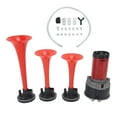 thumbnail image 2 of Bocina De Aire Para Coche, Apariencia Roja Brillante Duradera, Bocina Musical De 12v 125db, Súper Altavoz De 125 DB Para Barco Y Coche, 2 of 6