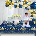 thumbnail image 3 of Mr Onederful Birthday Decorations - Blue Gold Birthday Plates, Napkins, and Tablecloth First Birthday Decorations Tableware for Baby Shower 1st Birthday Boy Decorations, Serve 20 Guests, 3 of 6