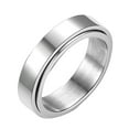 thumbnail image 2 of ievspot 1 Pcs Unisex Anxiety Spinner Rings Rotatable Outer Finger Ring Punky Cool Relieveing Stress Spinning Rings, 2 of 7