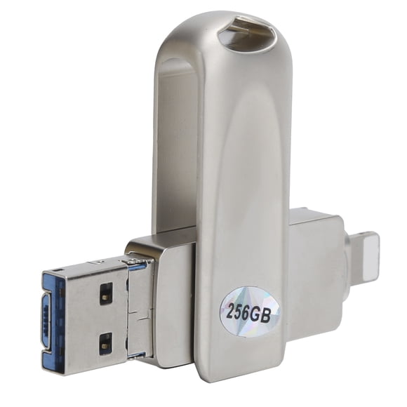 Unidad flash U de 256 GB 3 en 1 Bling Bling