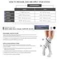 thumbnail image 2 of Truform Knee High Socks: 20 - 30 mmHg, Black, Medium, 2 of 7