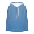 thumbnail image 4 of Under 10 dollars! Women's Gradient Fuzzy Fleece Hoodies Pullover Oversized Plush Sweatshirt Winter Warm Pullover Thermal Tops, 4 of 5