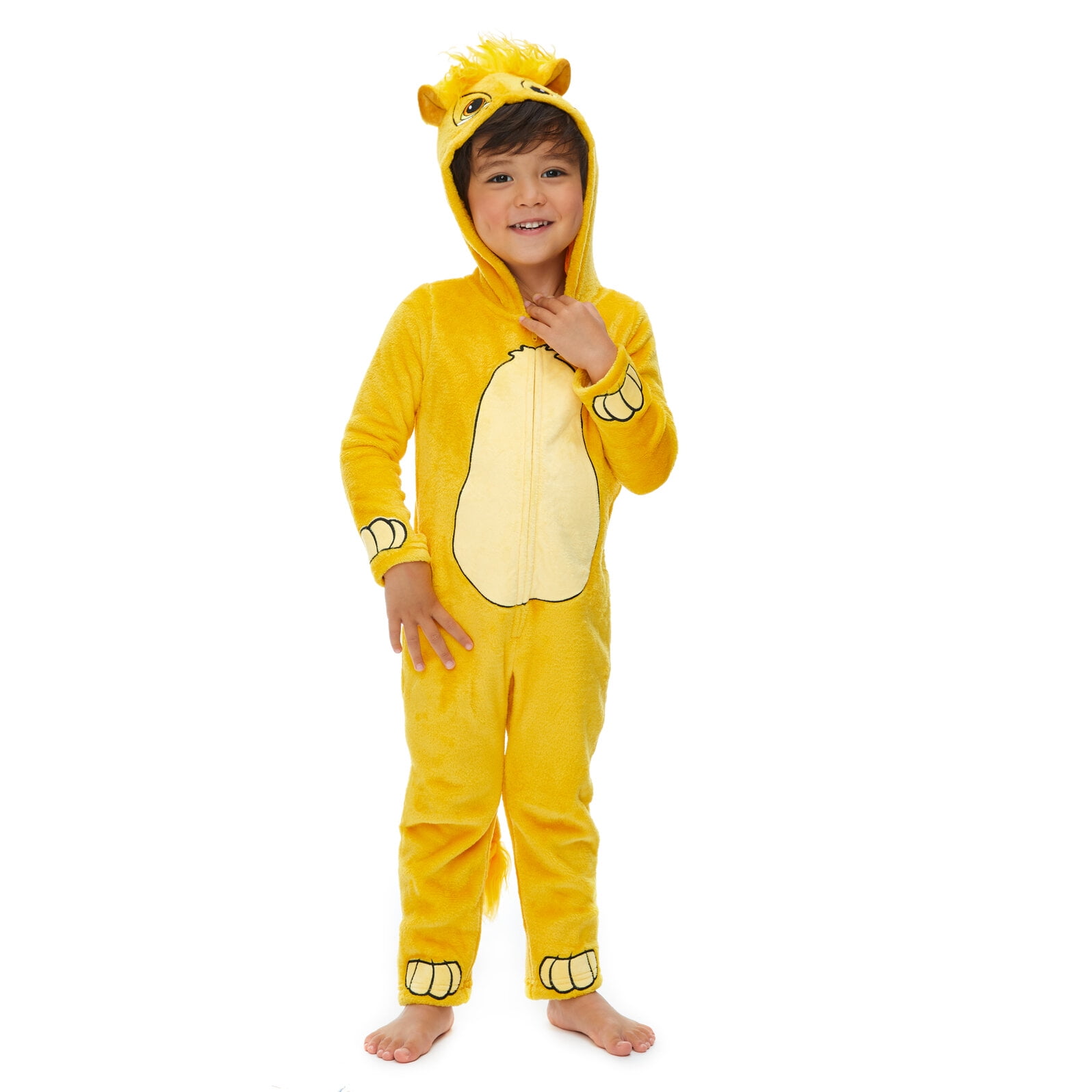 Disney Lion King Simba Newborn Baby Boys Zip Up Cosplay Coverall Newborn to Big Kid