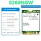 thumbnail image 2 of 4 Piezas 8260 8260NGW Tarjeta WiFi + Antena 2,4G/5Ghz 867M Bluetooth 4.2 NGFF M.2 Módulo de Tarjeta Inalámbrica WiFi para AC 8260, 2 of 5