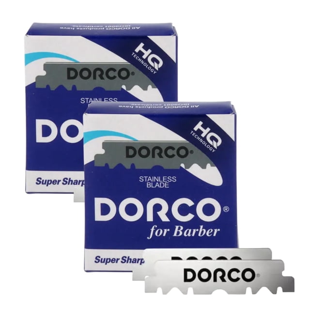 Cuchillas de afeitar ABS Dorco de un solo filo para maquinillas de afeitar rectas 200