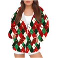 thumbnail image 1 of Jusqu'à 35 % de Réduction Ndbuld Veste pour Enfants Chemise à Manches Longues Motif T-shirt Imprimé Halloween Col Rond Haut Court Adapté pour Garçons et Filles Sweat à Capuche à Fermeture à Glissière, 1 of 3