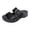 Black, variant on Women's Platform Orthopedic Sandals Faux Leather Wide Width Walking Shoes with Arch Support Summer Casual Slide Sandal