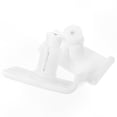 thumbnail image 1 of White Non-Slip Outdoor Walker Ski Glides for Elderly, 2 Pack Crutch Tips with Anti-Stick Feature, 1 of 5
