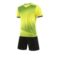 thumbnail image 2 of LWNYDPLSD Soccer Jerseys Set for Boys 2 Piece Summer Team Suit Kids School Uniforms Personalized Shirts Gym Training Mesh Shorts Running Sports Outfits for Basketball Running Toddler Clothes, 2 of 5