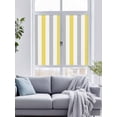 thumbnail image 4 of Static Cling Door Window Covering, Yellow Grey Stripe Window Privacy Film Frosted, Modern Farmhouse Vertical Striped UV Blocking Windows Film for Office, Hotel, Bedroom, 29.5 x 78.7 Inches, 4 of 9
