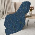 thumbnail image 3 of Rateoe Shark (2) Pattern Flannel Throw Blanket, Ultra-soft Blanket for Bed, Couch, Car, Hypoallergenic Anti-pilling blanket-80"x60"(Vertical), 3 of 6