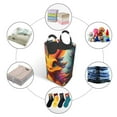 thumbnail image 4 of Sikiie Colorful Flower Chameleon Square Laundry Bag Large Collapsible Dirty Clothes Bags With Handles Waterproof Essentials Storage For College Dorm, Family, 4 of 5
