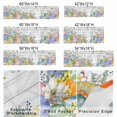 thumbnail image 3 of Kitchen Valances for Window, Easter Eggs Pastoral Butterfly Light Filtering Rod Pocket Valance Curtain, Spring Flower Leaf Wood Board Short Curtains Window Topper for Bedroom Living Room 42x12in, 3 of 9