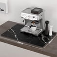 thumbnail image 6 of Coffee Mat, 16"x24" Marble Style Coffee Bar Mat for Coffee Station Accessories and Organizer, Absorbent Dish Drying for Kitchen Counter, Cute Black Marble Coffee Bar Decor Coffee Machine Mat, 6 of 6