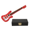thumbnail image 1 of Electric Guitar Brooch Pins Vintage Alloy Brooches Miniature Instrument Lapel Pin Bass Handicraft Model Red Rounded Corner Musical for Music Lovers Family Friends Wear, 1 of 9