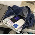 thumbnail image 3 of Kukuzhu Unisex Denim Shoulder Bag Canvas Crossbody Bag for Women Men Knot Tote Bag Casual Aesthetic Messenger Bag Large Hobo Bag, 3 of 7