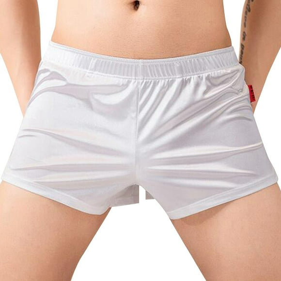 TSADFHJI Manmade Underwear Men Men's Underwear Pants Plus Size Sports Briefs Pajama Pants Men's Underwear Home Pants Men's Panties Xxxl White