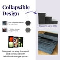 thumbnail image 3 of Catry Gray Pet Ramps Foldable 3-Step Staircase for Senior Pets, Plush and Extra Stable Design, 3 of 9