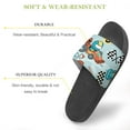 thumbnail image 3 of GZHJMY Stylish Slides for Women Men, Cute Cartoon Racer Soft Flexible Slip-on Sandals Slippers, 3 of 7