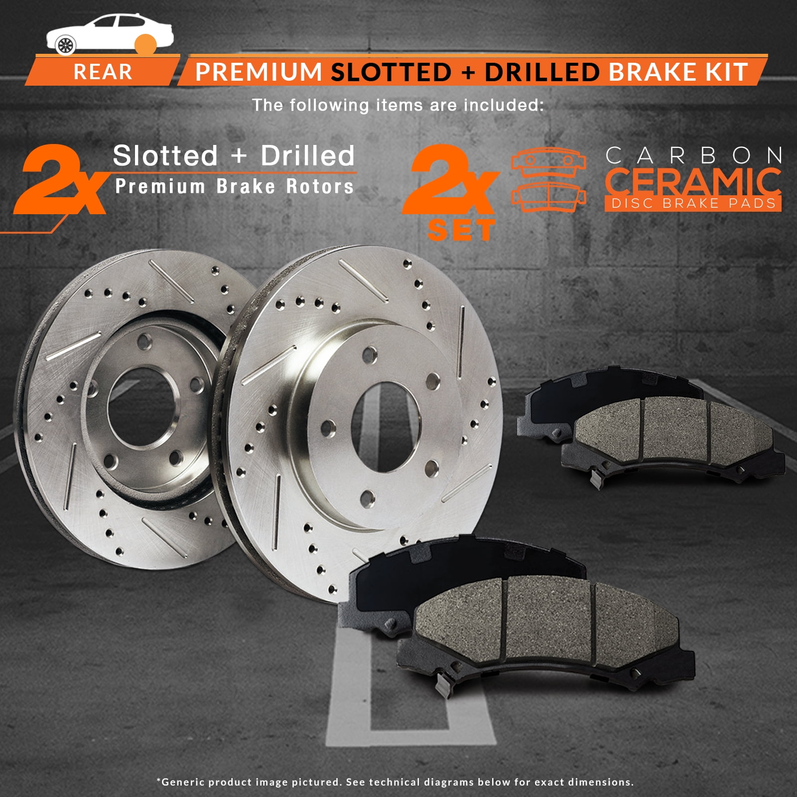 2006 2007 Fit Toyota Rav4 See Desc. Max Performance Ceramic Brake Pads F+R