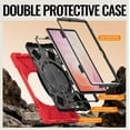 thumbnail image 3 of Case for Samsung Galaxy Tab S11 (11-inch) 2025 SM-X730/SM-X736B,Rugged Silicone Cover with Handle Grip, 360 Kickstand, Strap & S Pen Holder, 3 of 9