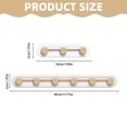 thumbnail image 3 of Door Towel Rack Slidable Adhesive Hooks Heavy Duty Self Adhesive Hooks Bathroom Shower Kitchen Door Hooks For Clothes Keys Bags Towels And More (3Hooks White), 3 of 9