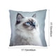 thumbnail image 3 of Funda de almohada con estampado de animales adorables 45x45cm - Cojín de sofá de tela Flock para salón, decoración del dormitorio - Funda decorativa multicolor, 3 of 6