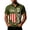 AB42 Army Green, variant on Bainana Summer Shirts For Mens 4Th Of July Graphic Shirt Short Sleeve Button Down Independence Day Loose Tees Size L Army Green