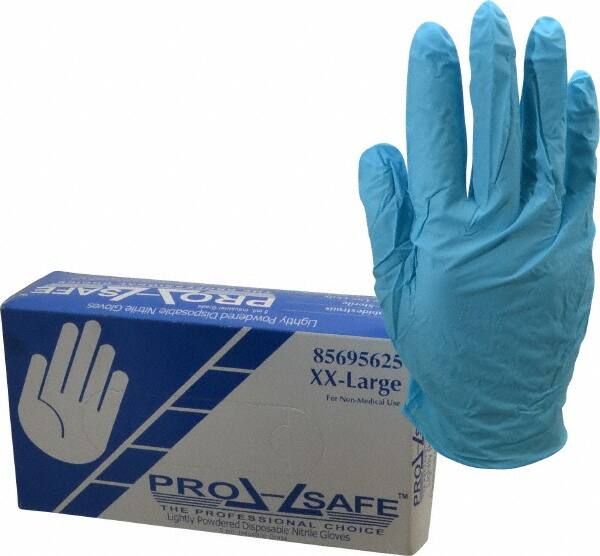100 Pack PROSAFE 63332/XXL Disposable Gloves, Size 2XLarge, 5 mil