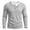 Gray, variant on CQONEPT Mens Henley Sweater Long Sleeve Waffle Button Up Tunic Tee Casual Knit Pullover Soft Stretch Fall Winter Tops Khaki XL