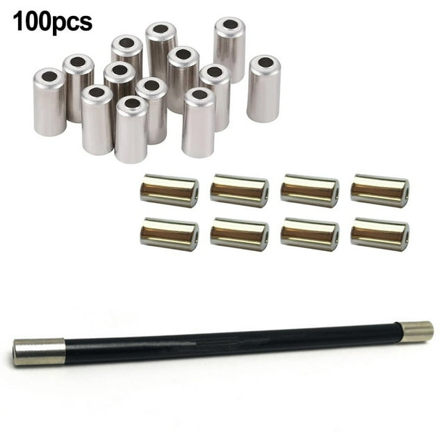 100Pcs 4mm/5mm Bicycle Brake Cable Housing Ferrule End Cap Road Cord End Covers Brake Line Cap Cycling Replacement Accessories
