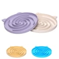 thumbnail image 1 of Cat Bowl Bifeaw, alimentador lento de silicona, fácil de limpiar, color morado, 1 of 7