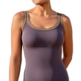 thumbnail image 4 of BUIGTTKLOP Lace Camisole Tank Tops for Women Scoop Neck Wide Strap Soft Ribbed Knit Lace Trim Cami, 4 of 6