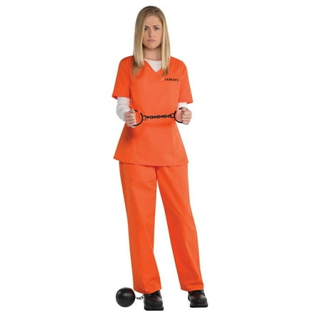 Orange Inmate Adult Costume - Standard