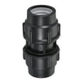 thumbnail image 3 of Uxcell PP Tubing Straight Coupling Locking Fitting for 40mm Diameter Pipe Black, 3 of 5