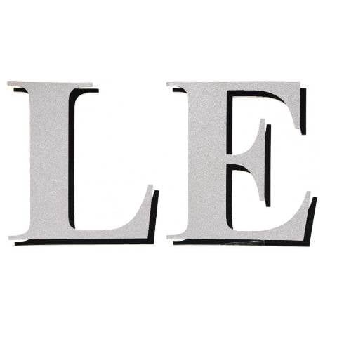 Lund Boat Brand Decal 1986317 | LE 3 1/4 x 1 3/4 Inch Metallic Silver