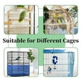 thumbnail image 5 of Loetky Bird Cage Cover Seed Catcher Skirt, Adjustable Nylon Mesh Net Cover for Parrot & African Grey Cages, Machine Washable, 5 of 5