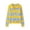 Sky Blue, variant on Womens Pullover Neck Striped Long Sleeved Knit Ribbed Tops for Women,Yellow,L